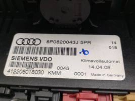 Audi A3 S3 A3 Sportback 8P Ilmastoinnin ohjainlaite 8P0820043J