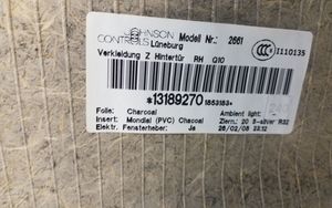 Opel Zafira B Takaoven verhoilu 13189270