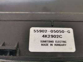 Toyota Avensis T250 Gaisa kondicioniera / klimata kontroles / salona apsildes vadības bloks (salonā) 5590205050G