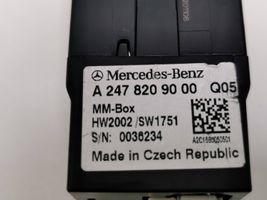 Mercedes-Benz EQC USB-pistokeliitin A2478209000