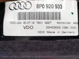 Audi A3 S3 A3 Sportback 8P Tachimetro (quadro strumenti) 81071521