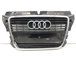 Audi A3 S3 A3 Sportback 8P Maskownica / Grill / Atrapa górna chłodnicy 8P0853651M