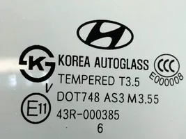 Hyundai Santa Fe Vetro del deflettore posteriore 43R000385