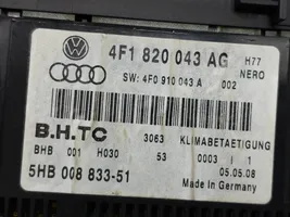 Audi A6 S6 C6 4F Gaisa kondicioniera / klimata kontroles / salona apsildes vadības bloks (salonā) 4F1820043AG