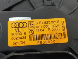 Audi A4 S4 B7 8E 8H Pečiuko ventiliatorius/ putikas 8E1820021E
