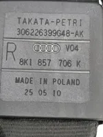 Audi A4 S4 B8 8K Pas bezpieczeństwa fotela przedniego 8k1857706k