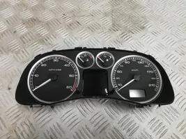 Peugeot 307 Compteur de vitesse tableau de bord 9655476580