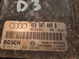 Audi A8 S8 D3 4E Sterownik / Moduł ECU 4E0907409B