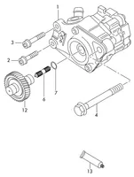 Audi A8 S8 D4 4H Power steering pump pulley 057145223