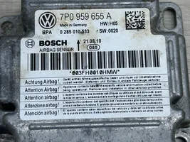 Volkswagen Touareg II Sterownik / Moduł Airbag 7P0959655A