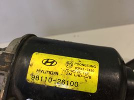 Hyundai Santa Fe Tringlerie et moteur d'essuie-glace avant 9811026100