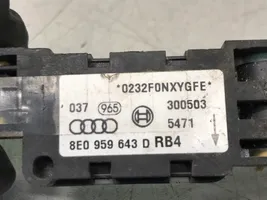 Audi A4 S4 B6 8E 8H Sensore d’urto/d'impatto apertura airbag 8E0959643D