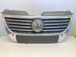 Volkswagen PASSAT B6 Grille calandre supérieure de pare-chocs avant 3C0853651D