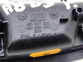 Audi A8 S8 D3 4E Poignée inférieure de porte avant 4E0837020      