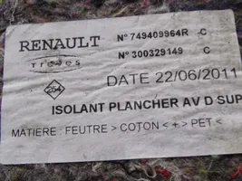 Renault Scenic III -  Grand scenic III Tapis de sol / moquette de cabine avant 749409964R