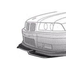 BMW 3 E36 Apatinė bamperio dalis (lūpa) 