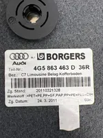 Audi A6 C7 Doublure de coffre arrière, tapis de sol 4G5863463D