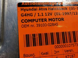 Hyundai Atos Classic Komputer / Sterownik ECU i komplet kluczy 39100-02BA5