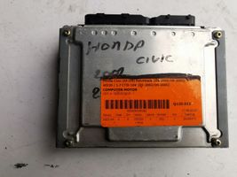 Honda Civic Komputer / Sterownik ECU i komplet kluczy 0281010419