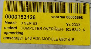 BMW 3 E21 Kit centralina motore ECU e serratura 6921415