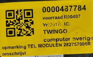 Renault Twingo III Komputer / Sterownik ECU i komplet kluczy 282757006R