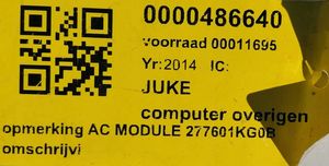 Nissan Juke I F15 Moottorinohjausyksikön sarja ja lukkosarja 27760-1KG0B