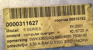 BMW 5 E12 Moottorinohjausyksikön sarja ja lukkosarja 7508145