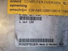 BMW 5 E12 Komputer / Sterownik ECU i komplet kluczy 0265109016