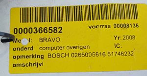 Fiat Bravo - Brava Komputer / Sterownik ECU i komplet kluczy 51746232