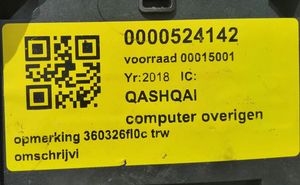 Nissan Qashqai Äänikomentojen ohjainlaite 360326FL0C