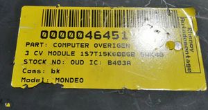 Ford Mondeo MK I Moottorinohjausyksikön sarja ja lukkosarja 1S7T15K600GB