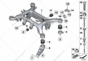 BMW 6 F06 Gran coupe Bras de contrôle arrière - meta kaip - bras de suspension arrière 6776149