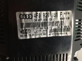 Audi A6 S6 C6 4F Compteur de vitesse tableau de bord 4F0919603B