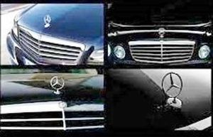 Mercedes-Benz ML W163 Mostrina con logo/emblema della casa automobilistica 