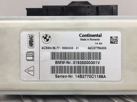 BMW 5 F10 F11 Unidad de control/módulo del Airbag 9350003
