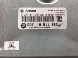 BMW 5 F10 F11 Komputer / Sterownik ECU i komplet kluczy 8511385