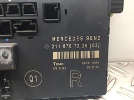 Mercedes-Benz E W211 Centralina/modulo portiere 2118707226