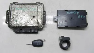 Opel Movano A Kit centralina motore ECU e serratura 0281011432