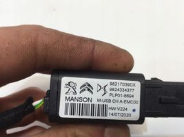 Citroen C4 III e-C4 Connettore plug in USB 9824334377