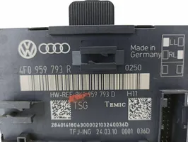 Audi A6 S6 C6 4F Unidad de control/módulo del bloqueo de puertas 4F0959793R