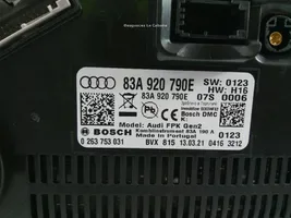 Audi Q3 F3 Tachimetro (quadro strumenti) 83A920790E
