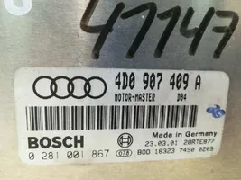 Audi A8 S8 D3 4E Centralina/modulo del motore 4D0907409A