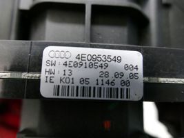 Audi A8 S8 D3 4E Commodo, commande essuie-glace/phare 4E0953549