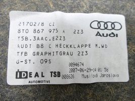 Audi S5 Tailgate/boot lid cover trim 8T0867975A