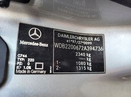Mercedes-Benz S W220 Moteur OM112972