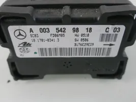 Mercedes-Benz SLK R171 Датчик ESP (системы стабильности) (датчик продольного ускорения) A0035429818