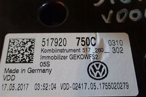 Volkswagen Golf Sportsvan Tachimetro (quadro strumenti) 517920750C