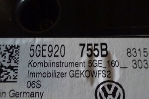 Volkswagen e-Golf Nopeusmittari (mittaristo) 5GE920755B