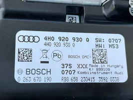 Audi A8 S8 D4 4H Speedometer (instrument cluster) 4H0920930Q