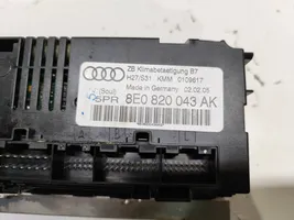 Audi A4 S4 B7 8E 8H Centralina del climatizzatore 8E0820043AK